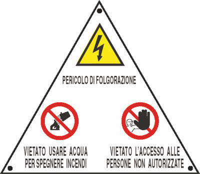 Cartello "Pericolo di Folgorazione"