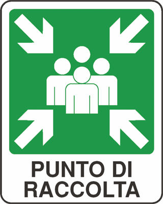 Cartello "Punto di raccolta"