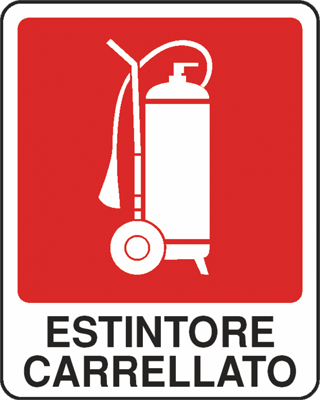 Cartello "Estintore Carrellato"