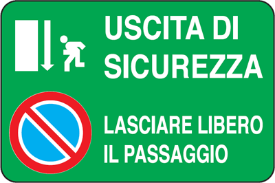 Cartello "Uscita di emergenza