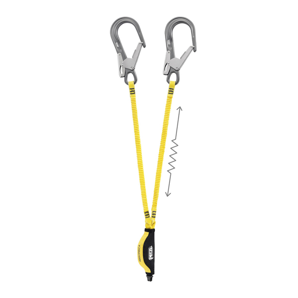 Cordino doppio con assorbitore di energia integrato Petzl