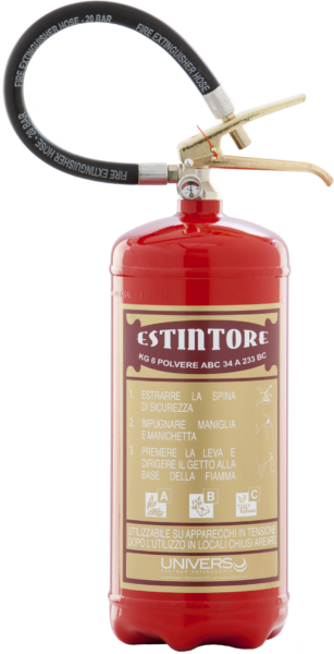 Estintore a polvere kg 6 "Linea Elegance"