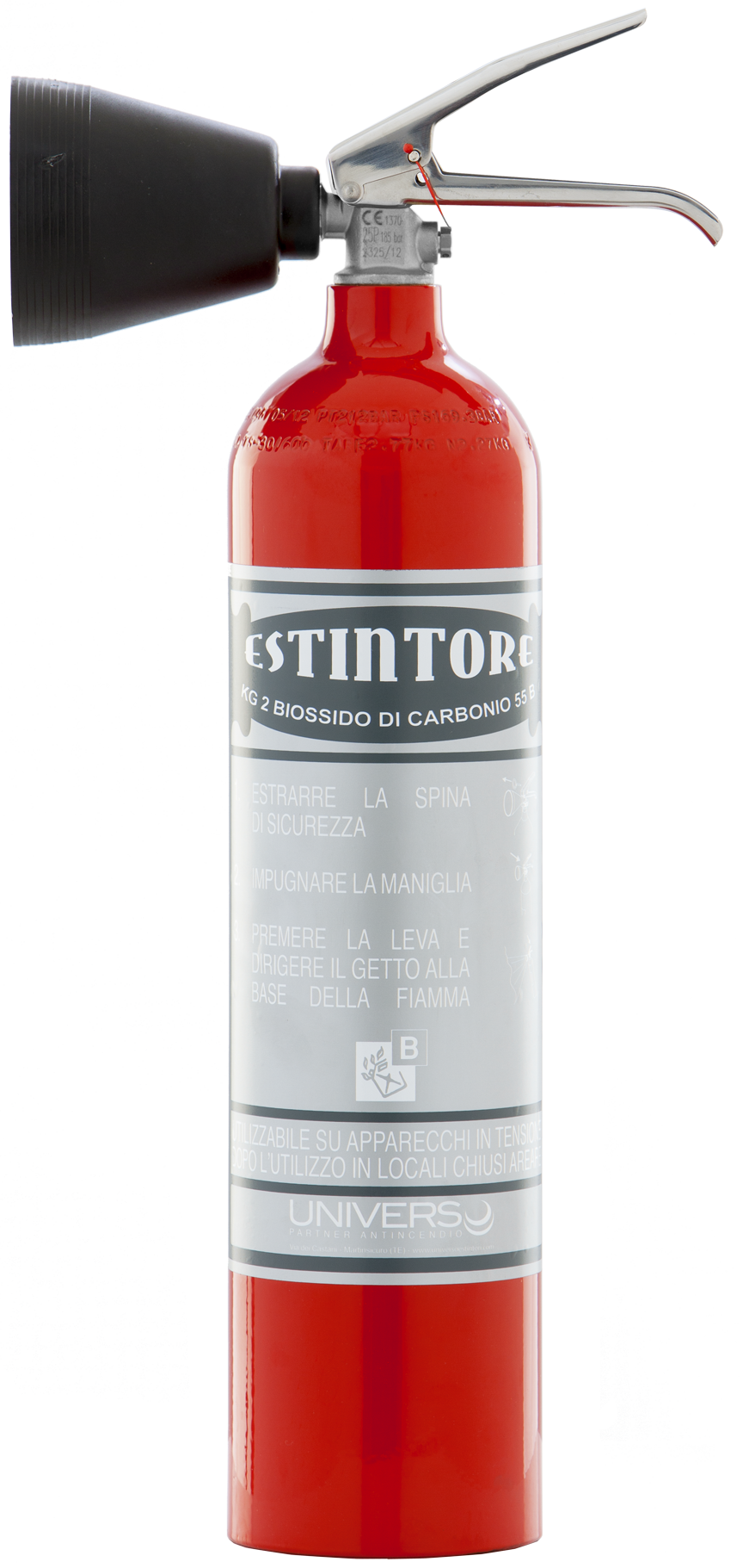 Estintore a Co2 kg 2 "Linea Moderna"