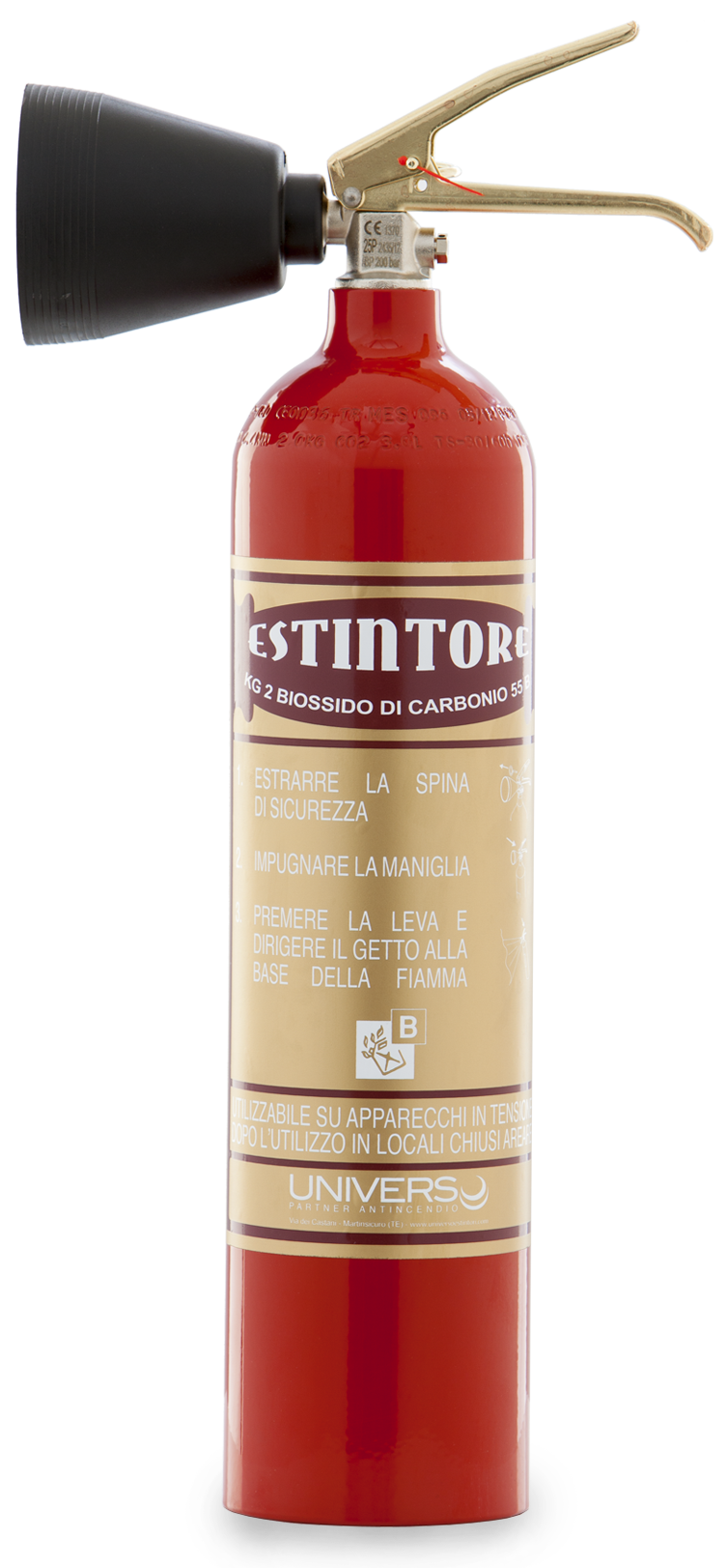 Estintore a Co2 kg 2 "Linea Elegance"