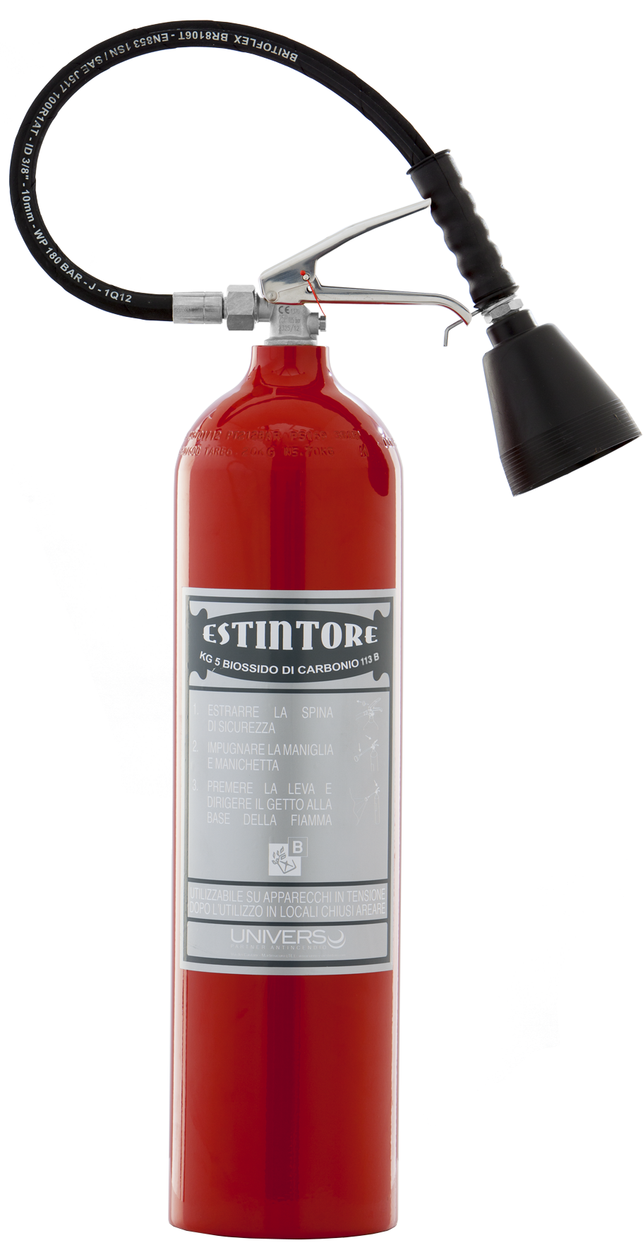 Estintore Co2 kg 5 "Linea Moderna"