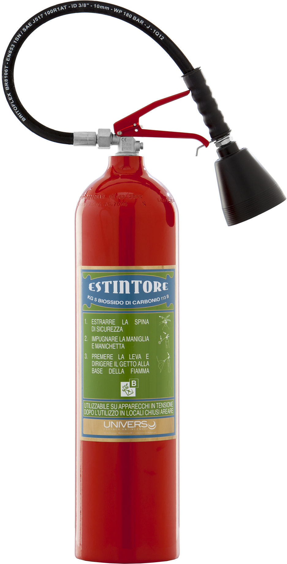 Estintore Co2 kg 5 "Linea Design"