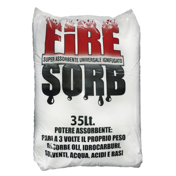 Polvere assorbente vegetale universale ignifugata 35 lt