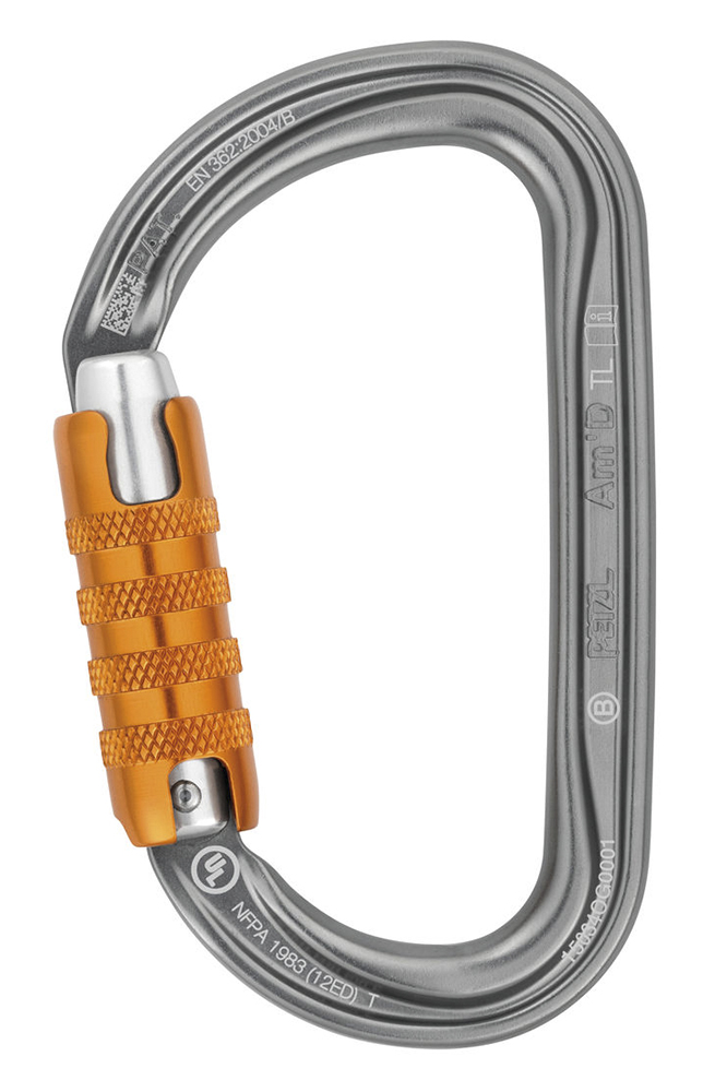 Moschettone asimmetrico leggero Petzl modello "AM 'D"