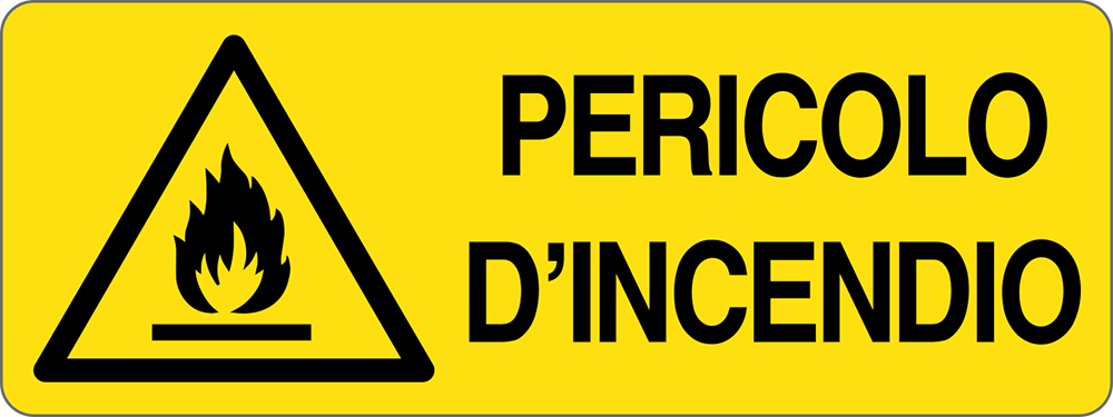 Cartello "Pericolo d'incendio"