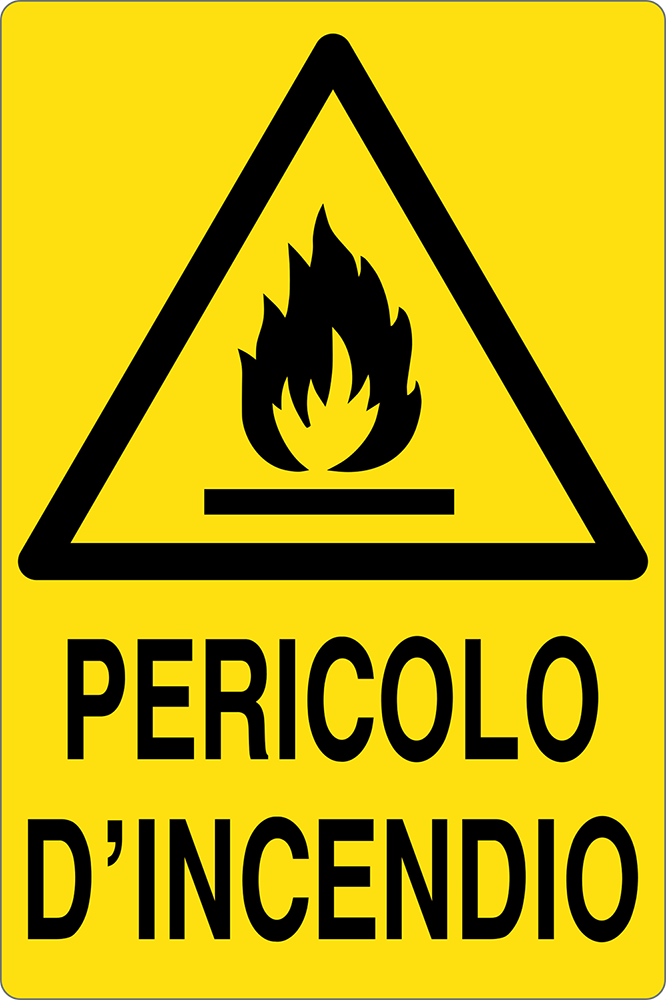 Cartello "Pericolo d'incendio"