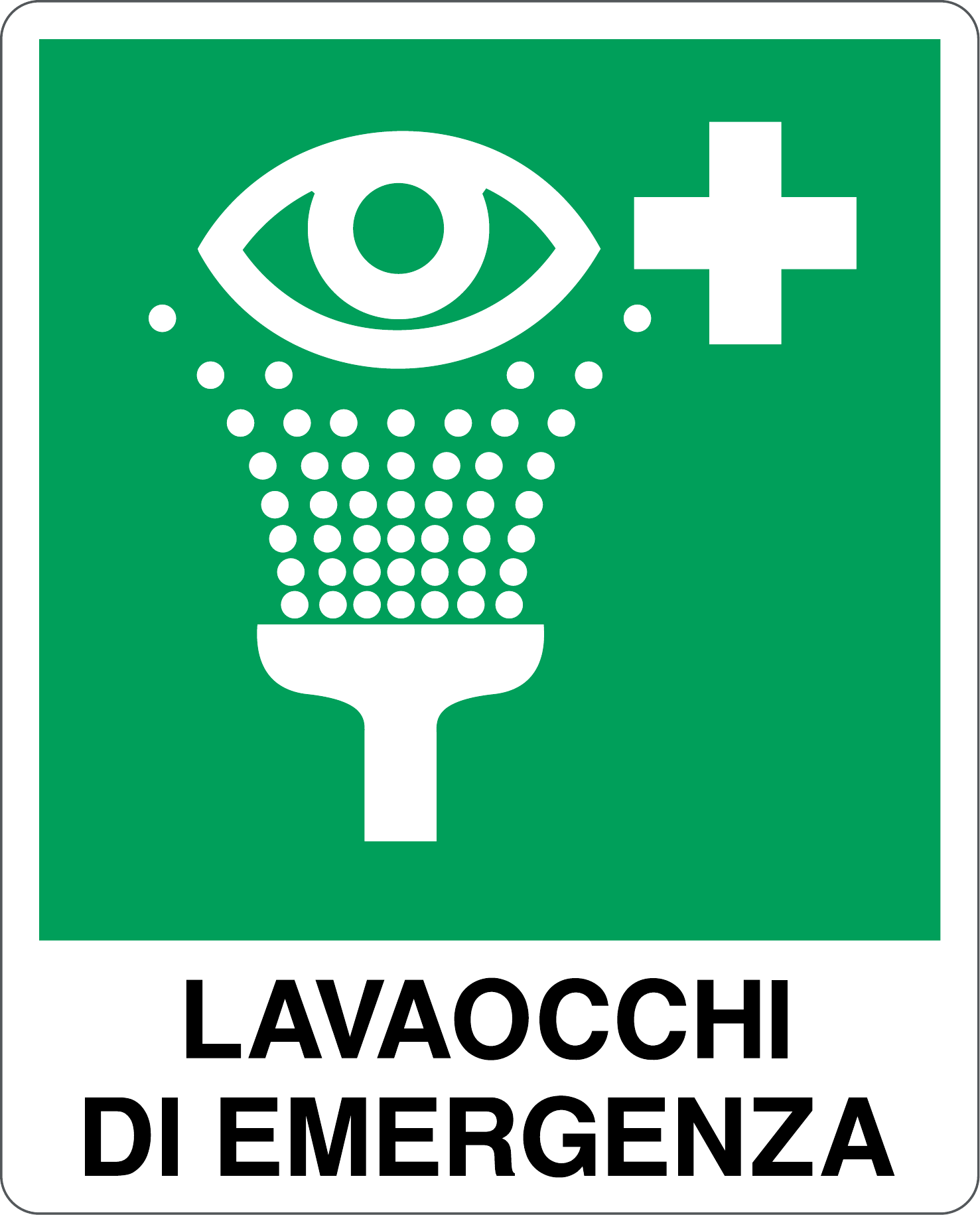 Cartello "Lavaocchi di emergenza"