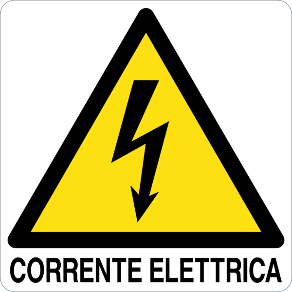 Cartello "Pericolo corrente elettrica"
