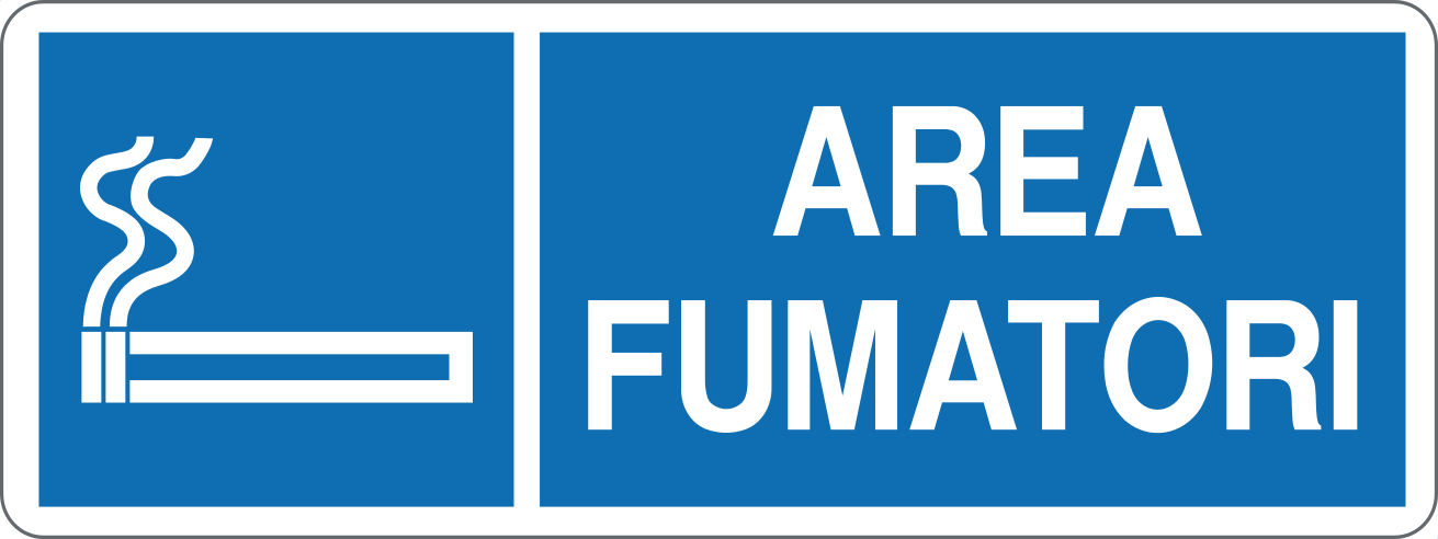Cartello "Area fumatori"