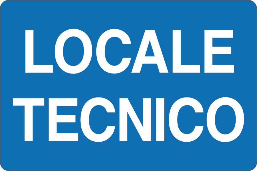 Cartello "Locale tecnico"