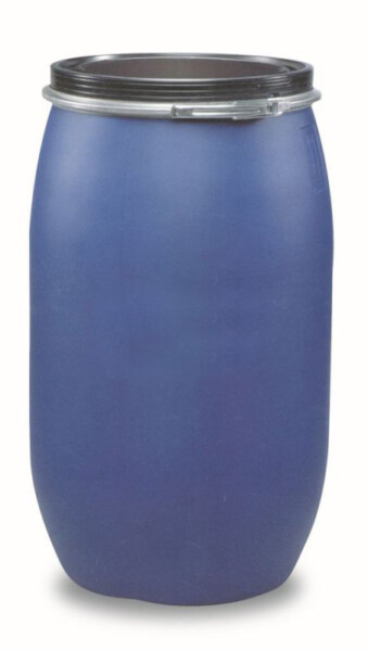 Fusto in polietilene a bocca larga da 200 lt