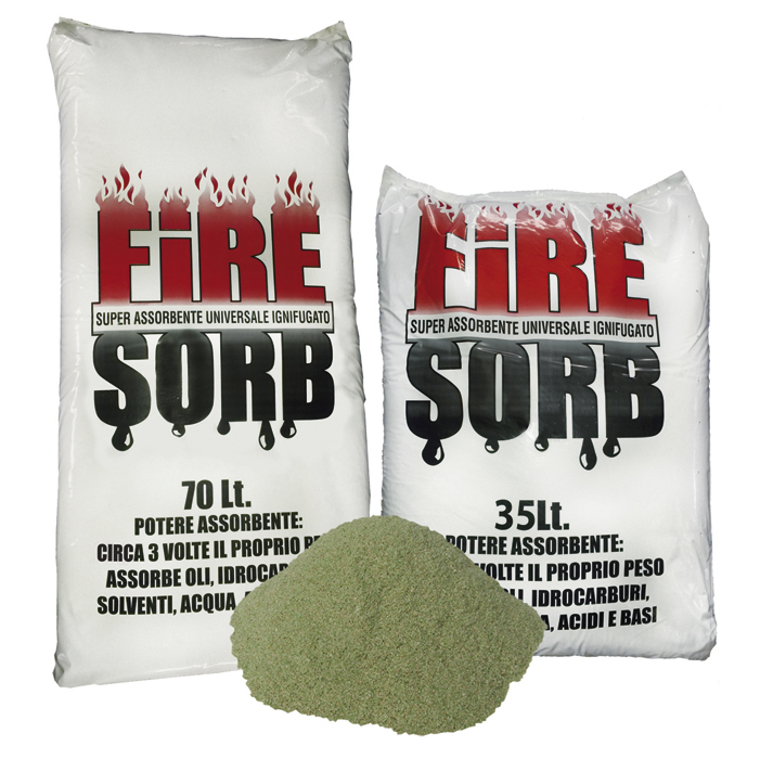 Polvere assorbente vegetale universale ignifugata 70 lt box 36 pz