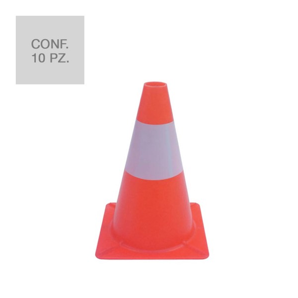 Cono spartitraffico in polietilene altezza 30 cm - 20 pz.